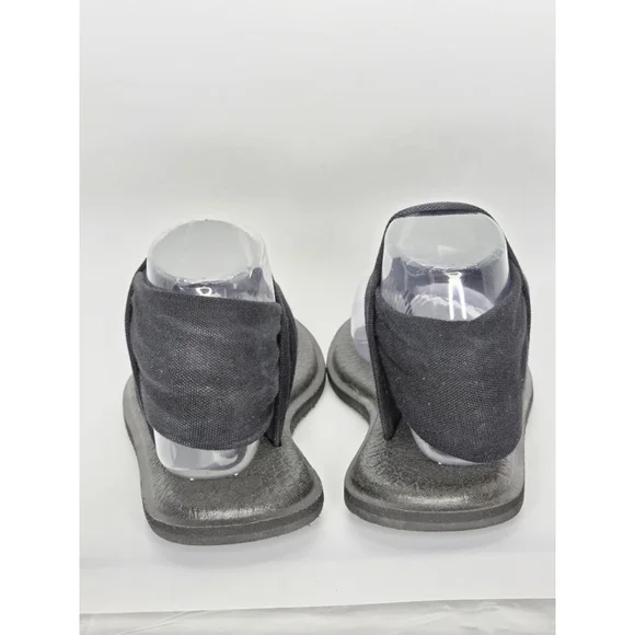 Sanuk Black & Gray Yoga Sling 2 Sandals Women's Size 7 - Picture 5 of 7